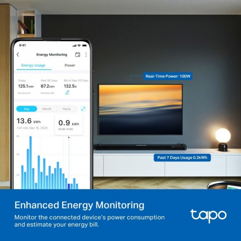 TP-Link Tapo P100M Mini έξυπνο φις Wi-Fi (EU)