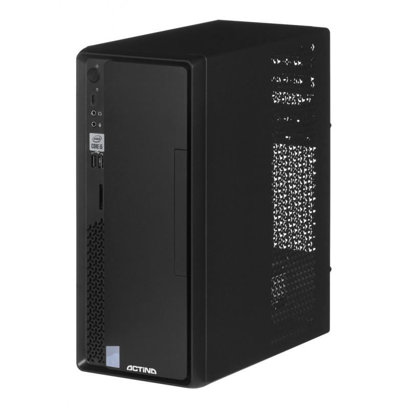 Actina Prime i3-12100 Επιτραπέζιος υπολογιστής Mini Tower, Intel Core i3-12100, 8 GB DDR4 RAM, 512 GB SSD, Windows 11 Home, Μαύρο