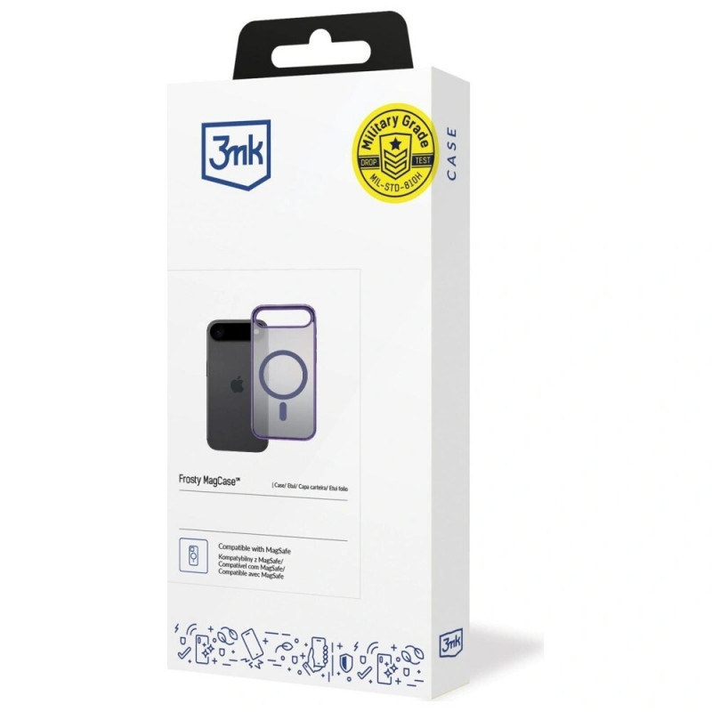 3MK Frosty MagCase θήκη για Apple iPhone Air, μωβ