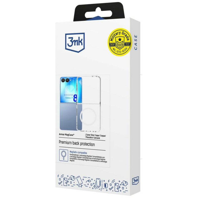 3MK Armor MagCase Samsung Galaxy Z Flip8, διάφανη θήκη