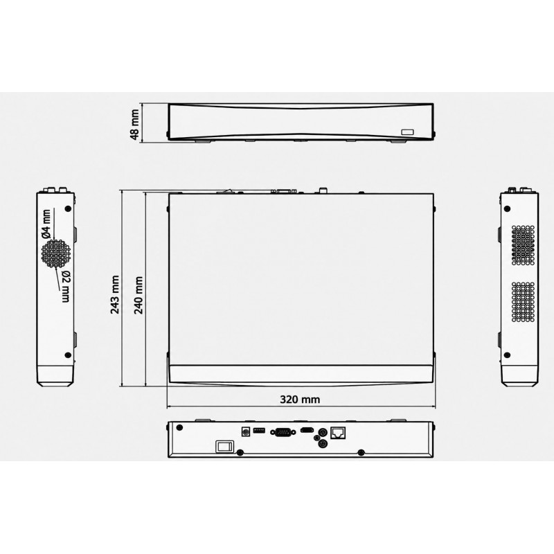Miton NT-NVR760H-H1 Καταγραφικό βίντεο δικτύου IP, 8 καναλιών, 12 MP