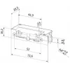 Ηλεκτρικό κυπρί πόρτας BIRA HARTTE σειράς XS XS00UM, 12-24 V AC/DC, στάνταρ, με παρακολούθηση