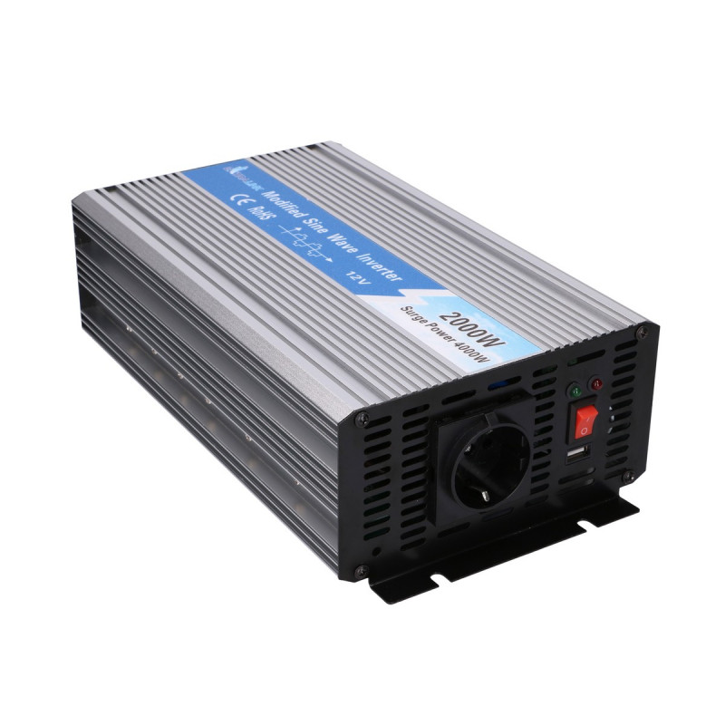 Extralink OPIM-2000W μετατροπέας τάσης, 12 V, 2000 W τροποποιημένο ημίτονο