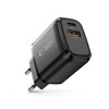 Tech-Protect NCA20 φορτιστής τοίχου USB-A / USB-C PD 20W / QC3.0, μαύρος