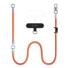 Tech-Protect C10S Rope Crossbody & Wrist σετ λουριών τηλεφώνου, Πορτοκαλί/Τιτάνιο