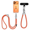 Tech-Protect C10S Rope Crossbody & Wrist σετ λουριών τηλεφώνου, Πορτοκαλί/Τιτάνιο