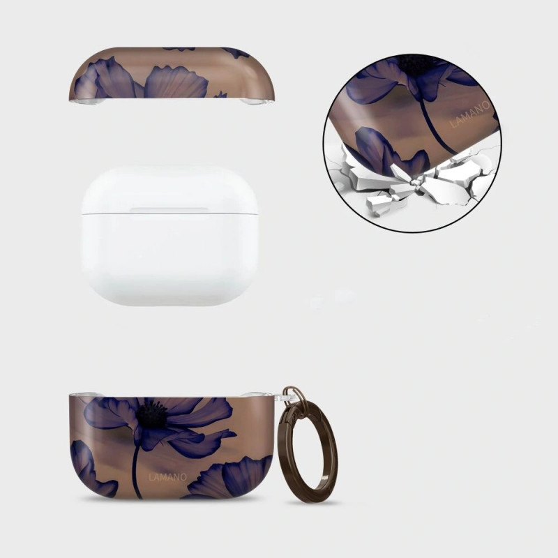 Tech-Protect Lamano Θήκη Apple AirPods Pro 1 / 2 Βελούδινη νύχτα