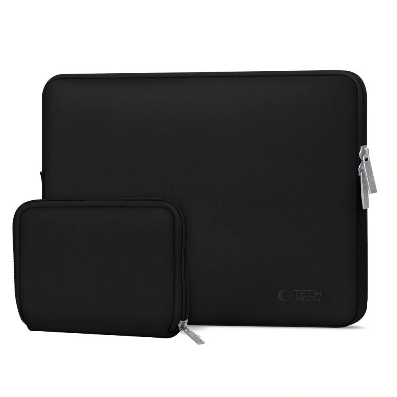 Tech-Protect NeoSlim THP3383 θήκη laptop 13-14 ιντσών με τσαντάκι αξεσουάρ, μαύρη