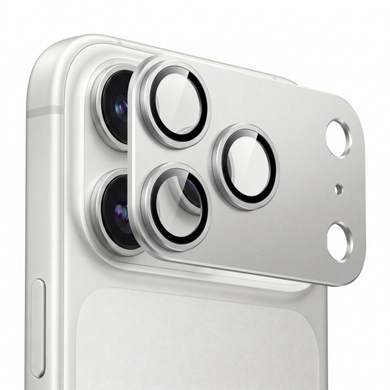 Προστατευτικό φακού κάμερας Tech-Protect Camfull Fit+ για Apple iPhone 18 Pro, ασημί