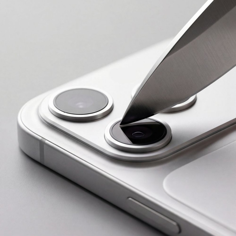 Προστατευτικό φακού κάμερας Tech-Protect Camfull Fit+ για Apple iPhone 18 Pro, ασημί