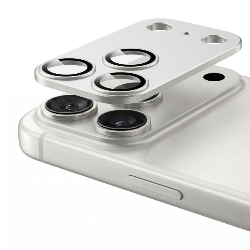 Tech-Protect Camfull Fit+ Apple iPhone 18 Pro Max προστατευτικό φακού κάμερας, ασημί