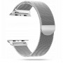 Tech-Protect MilaneseBand Apple Watch 4/5/6/7/SE 44/45 mm ανοξείδωτο ατσάλινο μπρασελέ, ασημί