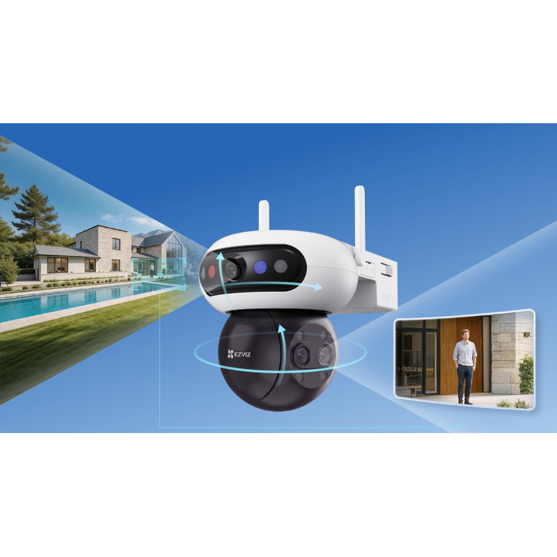 Ezviz C90f Triple 3K (5MP+5MP+5MP) IP κάμερα, Wi-Fi