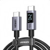 Ugreen L530 καλώδιο USB-C σε USB-C, PD 240 W, 480 Mbps, με οθόνη, 2 m, μαύρο