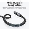 Ugreen L530 καλώδιο USB-C σε USB-C, PD 240 W, 480 Mbps, με οθόνη, 2 m, μαύρο