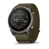 Έξυπνο ρολόι GPS Garmin Enduro 4 με υφασμάτινο λουράκι ComfortFit σκούρου ελιάς (010-04799-01)