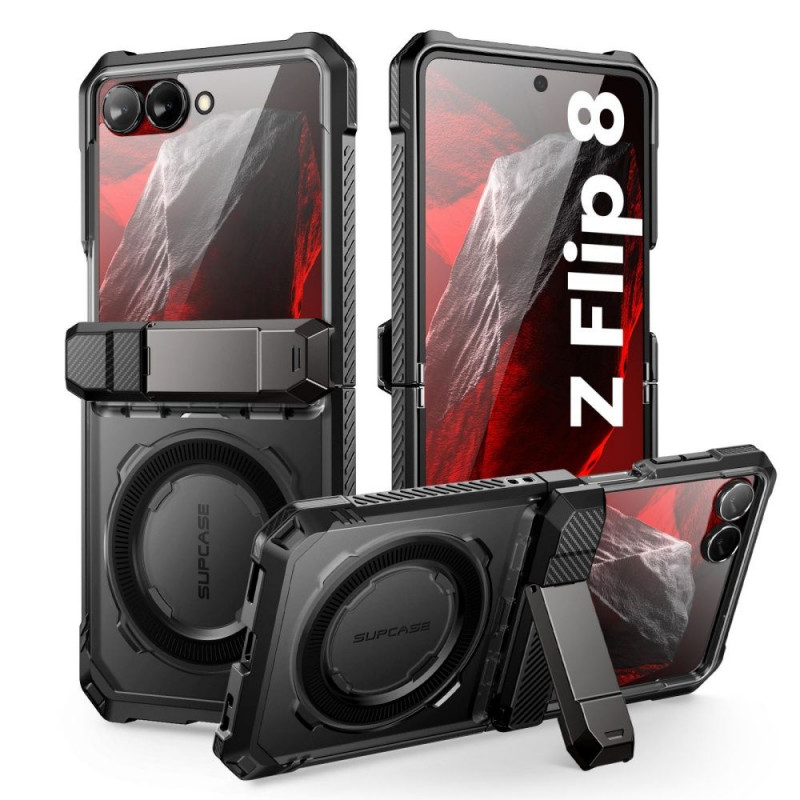 Supcase Unicorn Beetle Grip Mag MagSafe θήκη για Samsung Galaxy Z Flip 8, μαύρη