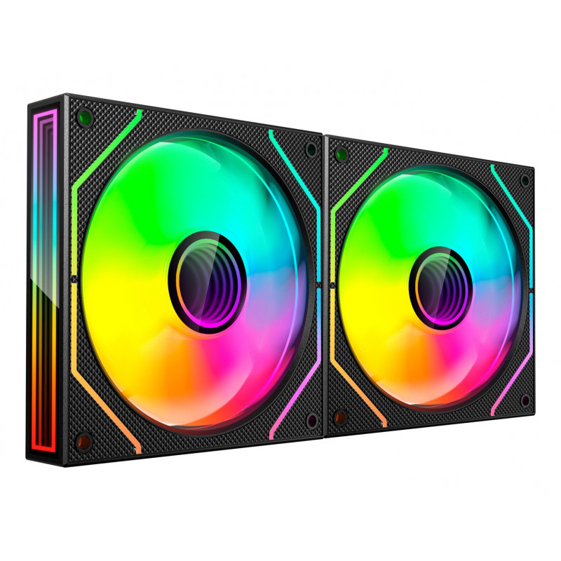 Tacens Mars Gaming MF3DPROX2 Ανεμιστήρες κουτιού υπολογιστή 12 cm, ARGB, μαύροι, 2 τεμάχια