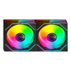 Tacens Mars Gaming MF3DPROX2 Ανεμιστήρες κουτιού υπολογιστή 12 cm, ARGB, μαύροι, 2 τεμάχια