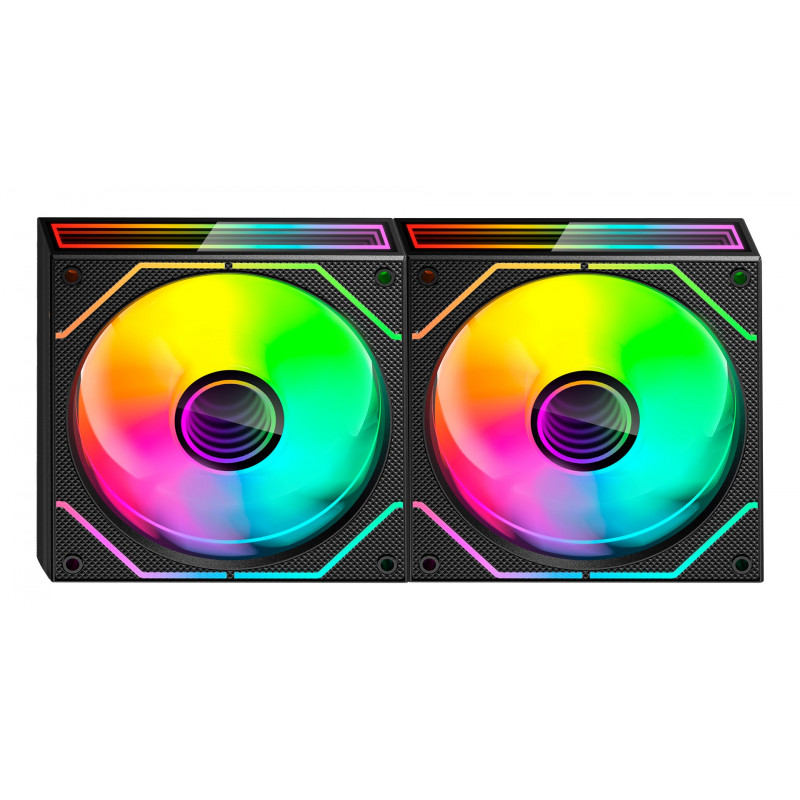 Tacens Mars Gaming MF3DPROX2 Ανεμιστήρες κουτιού υπολογιστή 12 cm, ARGB, μαύροι, 2 τεμάχια