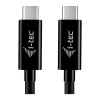 i-tec Καλώδιο φόρτισης USB-C, 1,8 m, USB Power Delivery έως 100 W, μαύρο