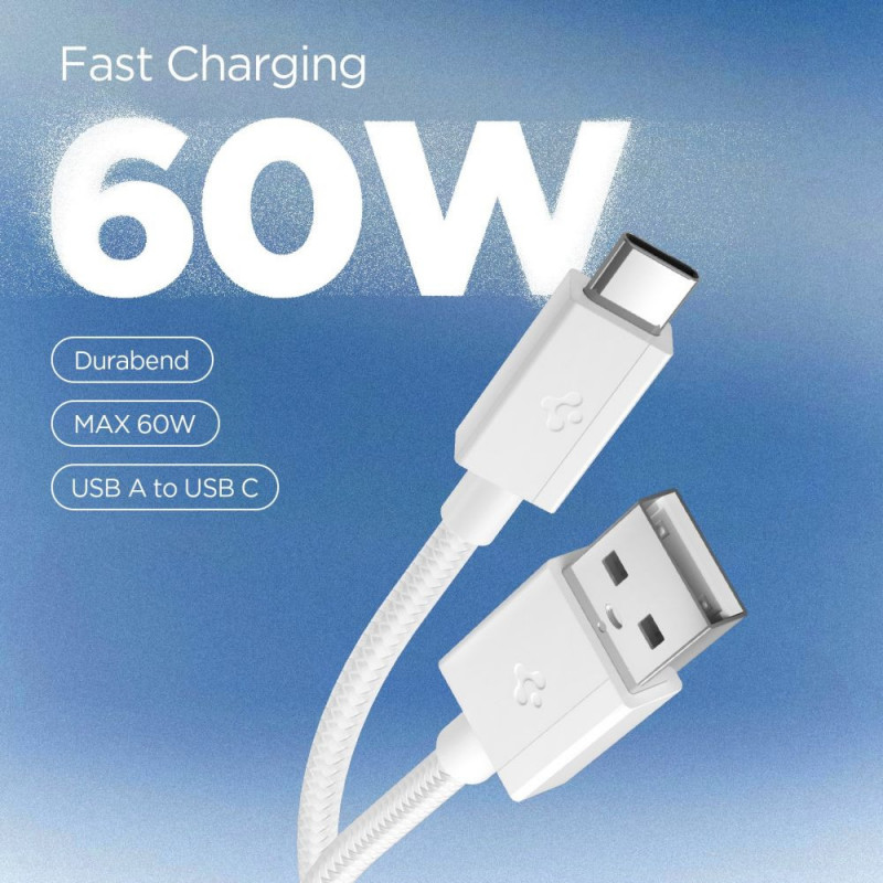 Spigen EB6015AC Essential καλώδιο USB-C 60W 150 cm, λευκό
