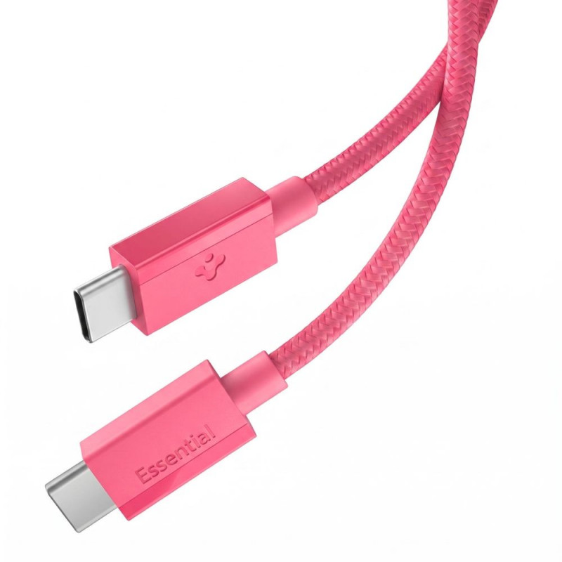 Spigen EB6010CC Essential καλώδιο USB-C σε USB-C 60W 100 cm, ροζ