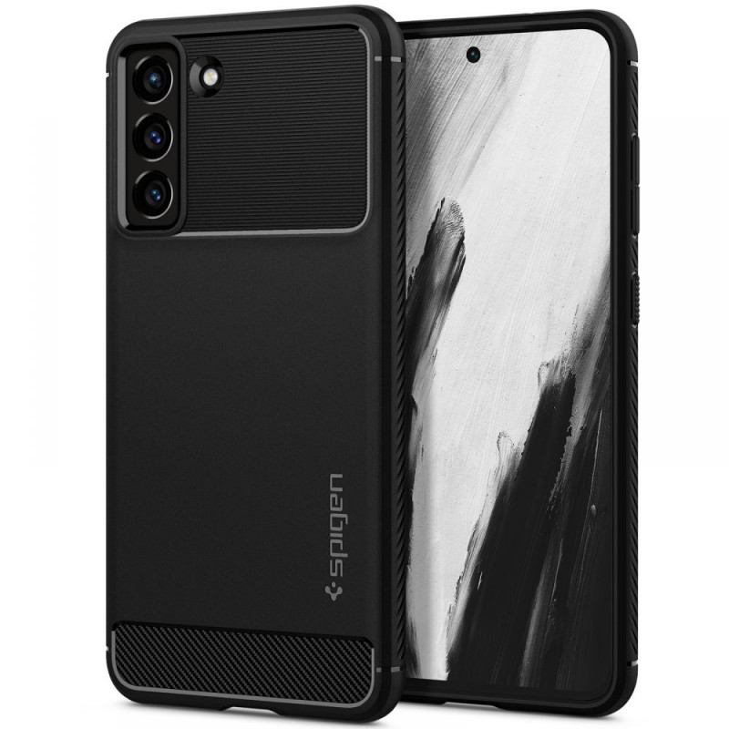 Spigen Rugged Armor θήκη για Samsung Galaxy S21 FE, μαύρο ματ