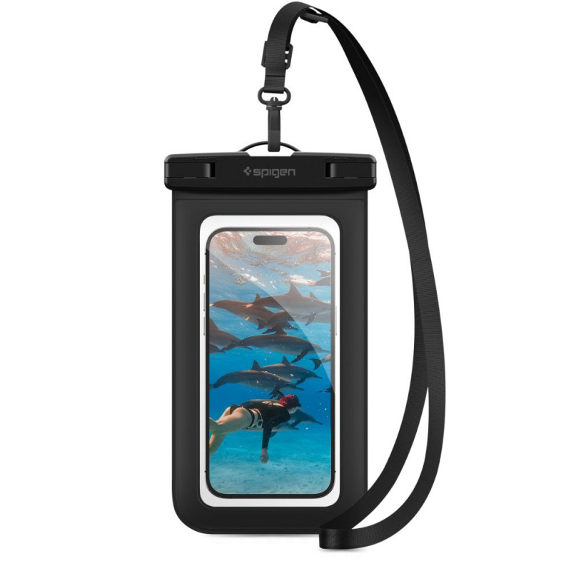Spigen A601 Aqua Shield Καθολική αδιάβροχη θήκη, Μαύρη
