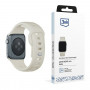 Λουράκι ρολογιού σιλικόνης 3mk για Apple Watch 42/44/45/49 mm, μπεζ