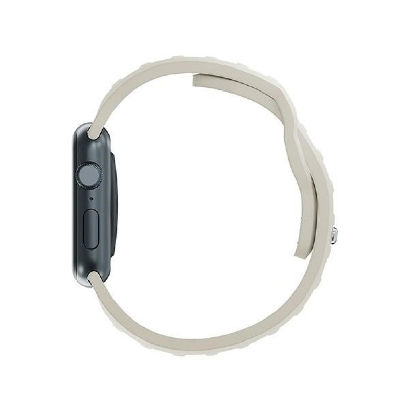 Λουράκι ρολογιού σιλικόνης 3mk για Apple Watch 42/44/45/49 mm, μπεζ