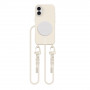 Tech-Protect MagNecklace MagSafe θήκη με κορδόνι για Apple iPhone 16, μπεζ