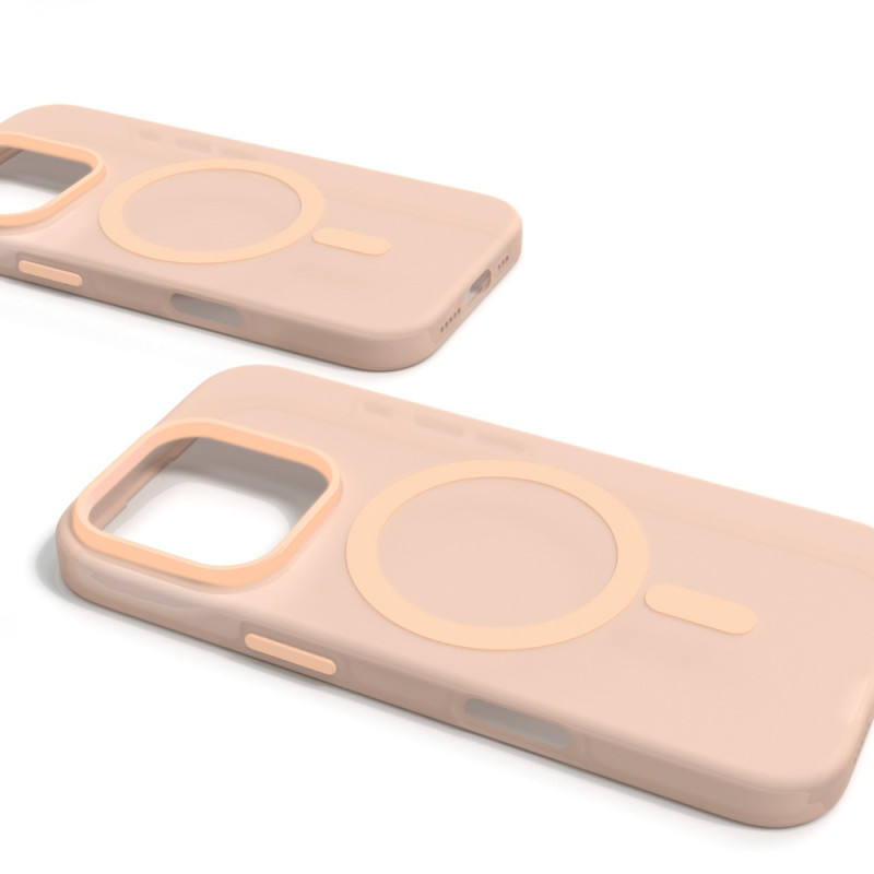 Puro Daylight MagSafe θήκη σιλικόνης για iPhone 16 Pro Max, μπεζ