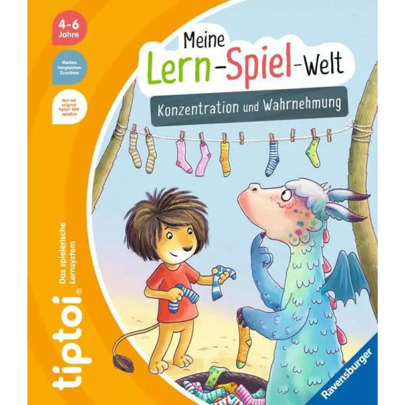 Ravensburger tiptoi Ο κόσμος μάθησης-παιχνιδιού μου: συγκέντρωση και αντίληψη (49281)