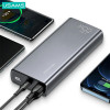 USAMS PB59 US-CD165 Power Bank 30000 mAh, 65 W, 2x QC3.0 + PD, μαύρο, με καλώδιο USB-C σε USB-C