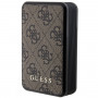 Guess GUPB10DP4GEGW Power Bank 10000 mAh, 18 W, 4G Leather Metal Logo, καφέ
