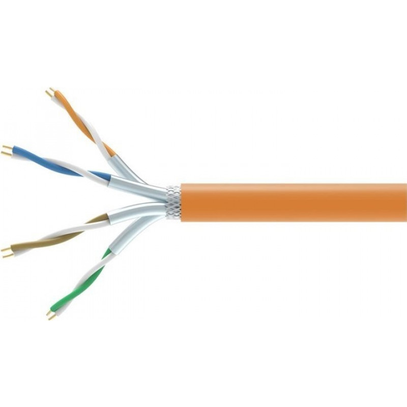 Equip 404553 Καλώδιο εγκατάστασης χύδην Cat7 S/FTP, 1000 m, χωρίς αλογόνα (LSZH), πορτοκαλί