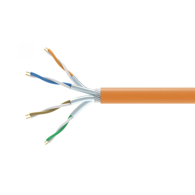 Equip 404553 Καλώδιο εγκατάστασης χύδην Cat7 S/FTP, 1000 m, χωρίς αλογόνα (LSZH), πορτοκαλί