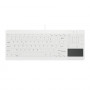 Πληκτρολόγιο USB Active Key AK-C7412, Γαλλική Διάταξη, Λευκό