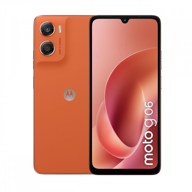 Motorola XT2535-3 Moto G06 4G Smartphone, 4 GB RAM, 64 GB, πορτοκαλί (EU)
