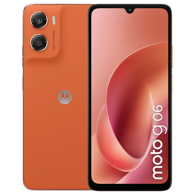 Motorola XT2535-3 Moto G06 4G Smartphone, 4 GB RAM, 64 GB, πορτοκαλί (EU)