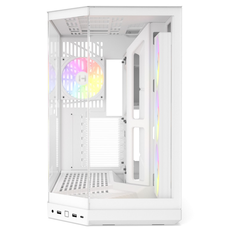Κουτί υπολογιστή HYTE Y50 Snow White, λευκό, tempered glass x 3