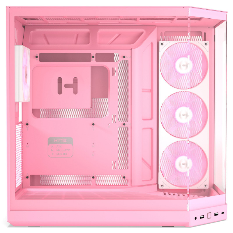 Κουτί υπολογιστή HYTE Y50 Strawberry Milk, ανοιχτό ροζ, tempered glass x 3