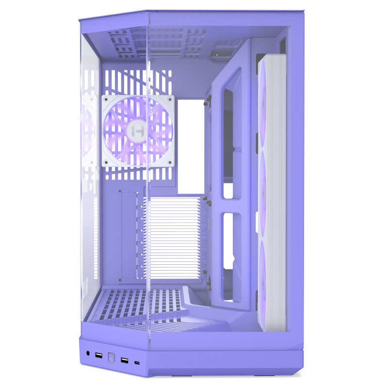 Κουτί υπολογιστή HYTE Y50 Taro Milk, μωβ, tempered glass x 3