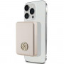 Guess GUPBM5AL4DMD 4G Strassed Metal Logo MagSafe επαγωγικό powerbank 5000 mAh, 15W, χρυσό