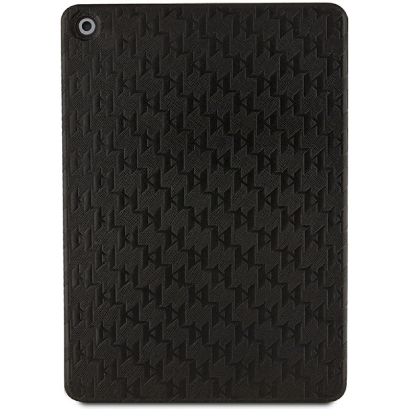 Karl Lagerfeld KLFC10SAKHPKK Saffiano Monogram Ikonik Θήκη βιβλίου για Apple iPad 10.2 (7η, 8η, 9η γενιά), μαύρη