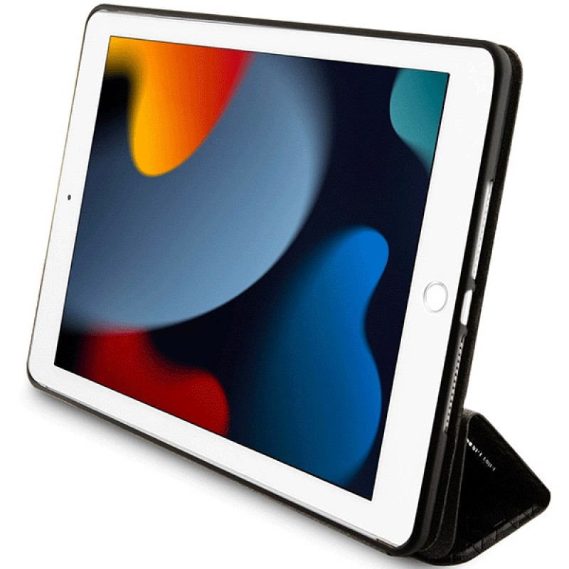 Karl Lagerfeld KLFC10SAKHPKK Saffiano Monogram Ikonik Θήκη βιβλίου για Apple iPad 10.2 (7η, 8η, 9η γενιά), μαύρη
