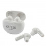 Guess GUTWS1CWHTWS Ασύρματα ακουστικά in-ear με βάση φόρτισης, Bluetooth 5.0, λευκά