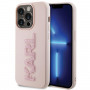 Karl Lagerfeld KLHCP15X3DMBKCP Θήκη Hardcase για Apple iPhone 15 Pro Max, 3D Rubber Glitter Logo, ροζ