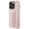 Karl Lagerfeld KLHCP15X3DMBKCP Θήκη Hardcase για Apple iPhone 15 Pro Max, 3D Rubber Glitter Logo, ροζ